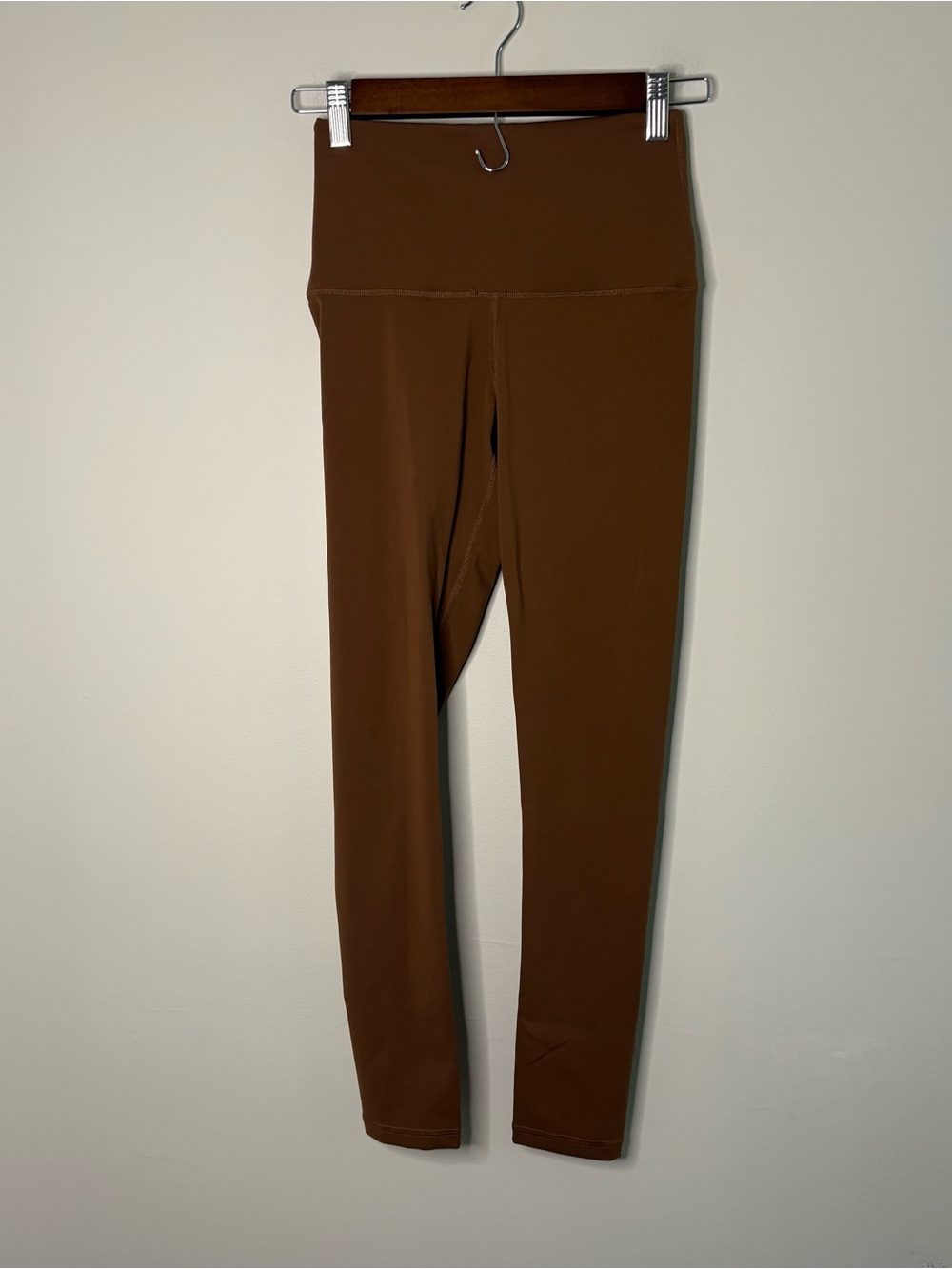 Lily & Lottie Womens Small Brown Leggings Chelsea Deboer Ankle Chic Gym yoga